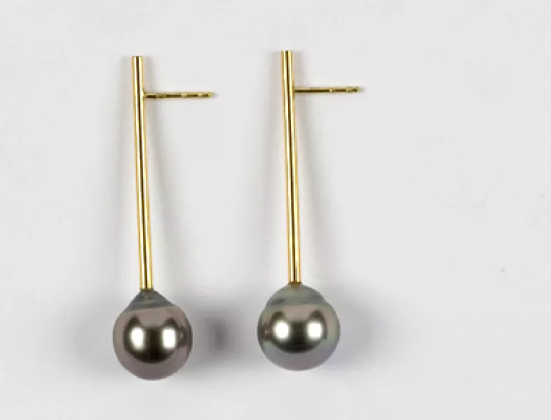 Boucles d'oreille tube or
